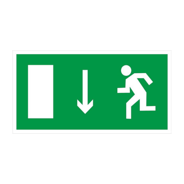 Знак Е 10 Указатель двери эвакуационного выхода (левосторонний)
