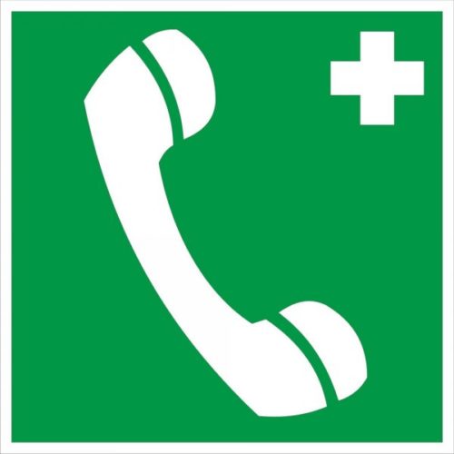 Знак ЕС 06 Телефон связи с медицинским пунктом (скорой медицинской помощью)