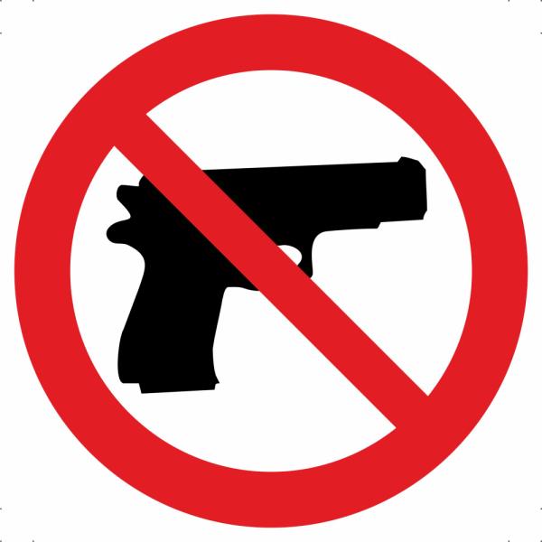 Знак Ношение оружия запрещено